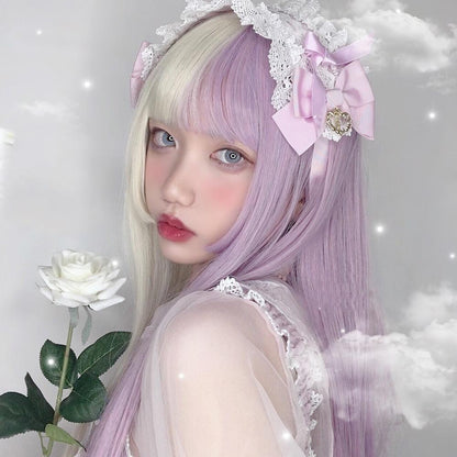 Split Lavender Lolita Wig