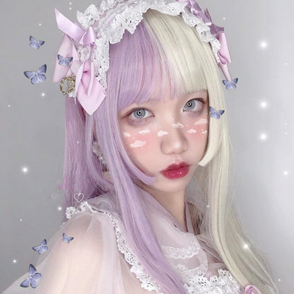 Split Lavender Lolita Wig