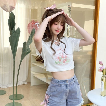 Spring Bunny Crop Top