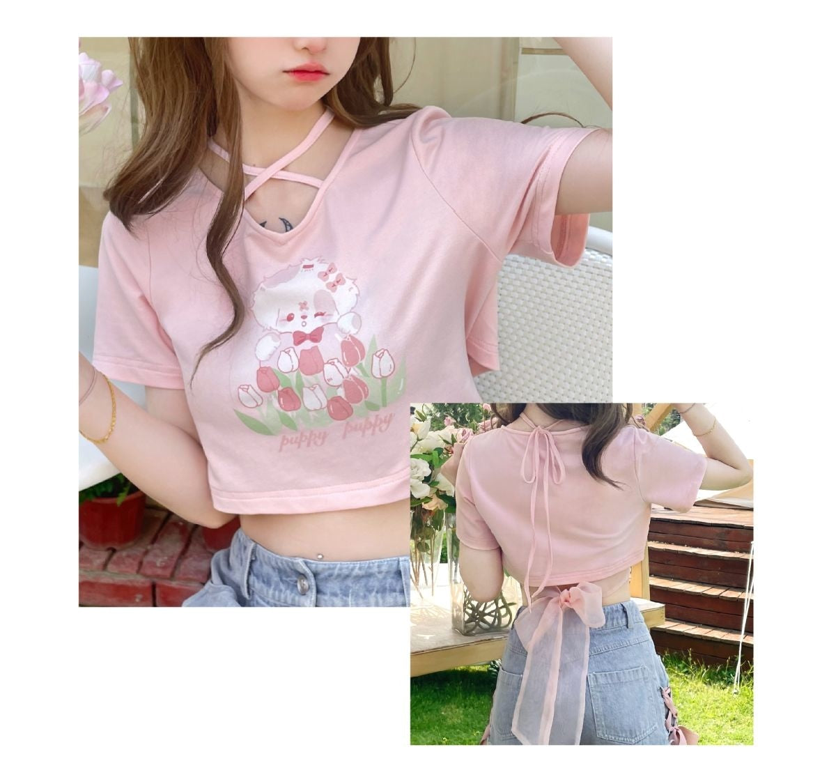 Spring Bunny Crop Top