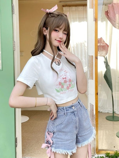 Spring Bunny Crop Top