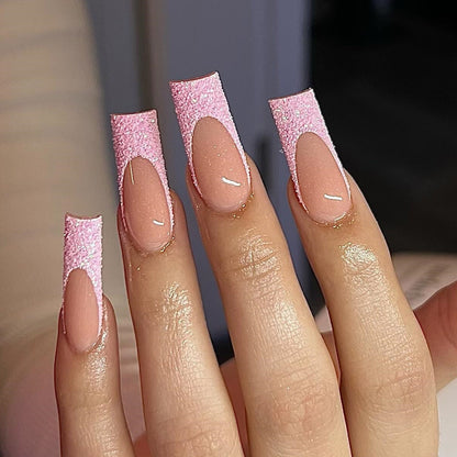 Square Shape Long Press On Nails