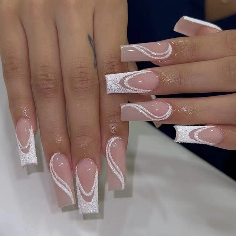 Square Shape Long Press On Nails