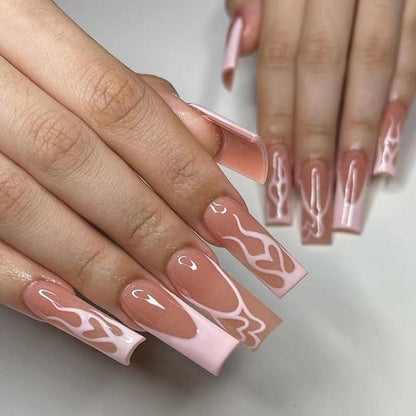 Square Shape Long Press On Nails