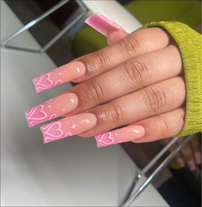 Square Shape Long Press On Nails