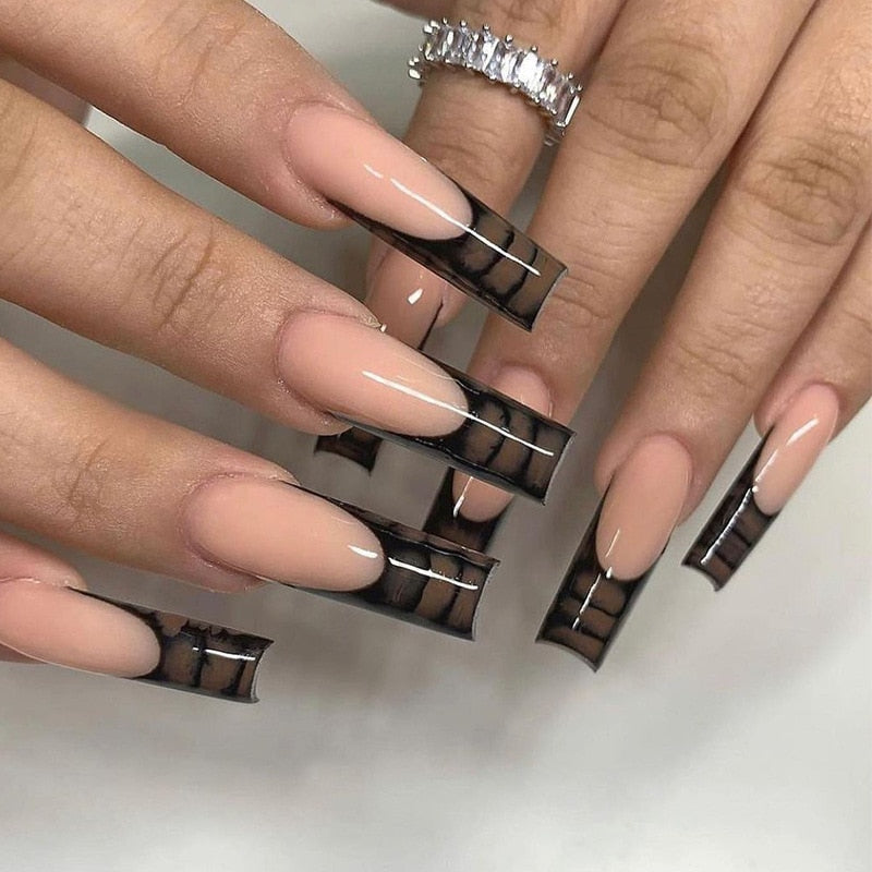 Square Shape Long Press On Nails