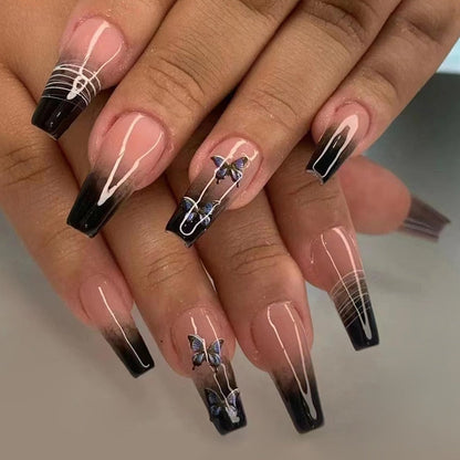 Square Shape Long Press On Nails