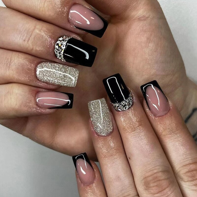 Square Shape Long Press On Nails