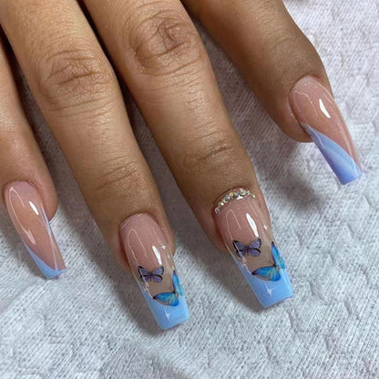 Square Shape Long Press On Nails