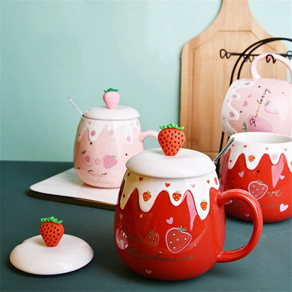 Strawberry Dessert Mugs