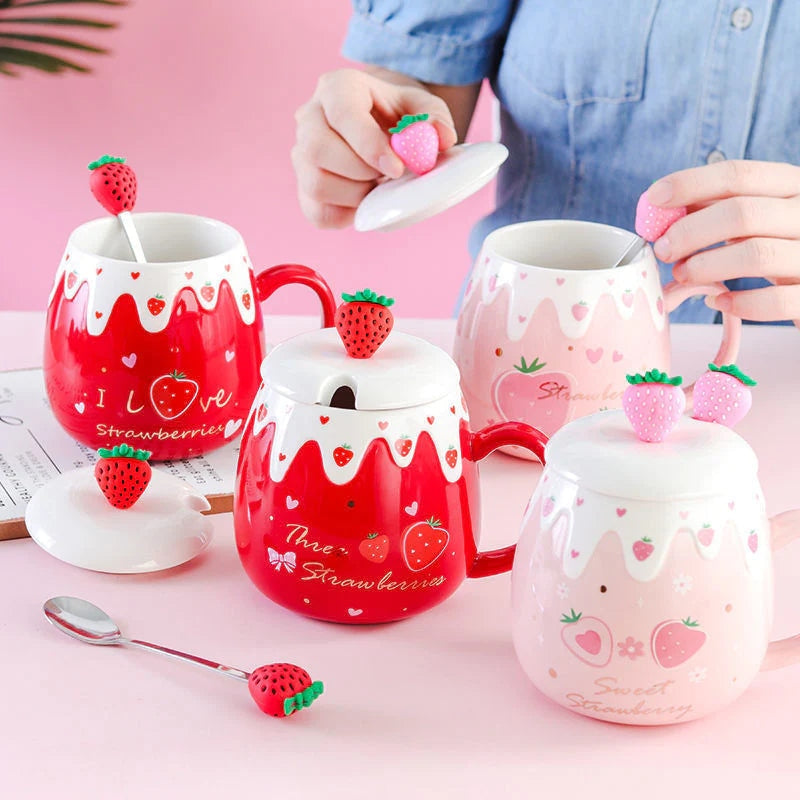 Strawberry Dessert Mugs