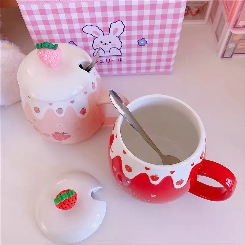 Strawberry Dessert Mugs