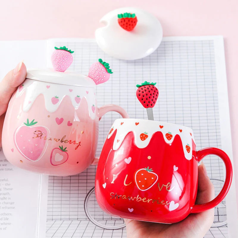 Strawberry Dessert Mugs