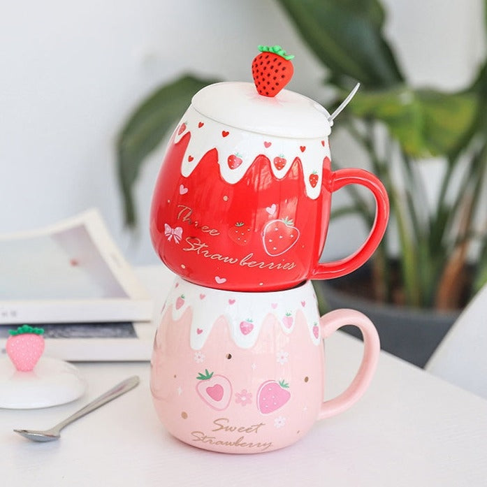 Strawberry Dessert Mugs