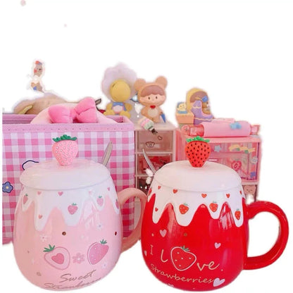 Strawberry Dessert Mugs