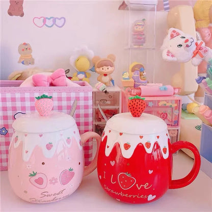 Strawberry Dessert Mugs