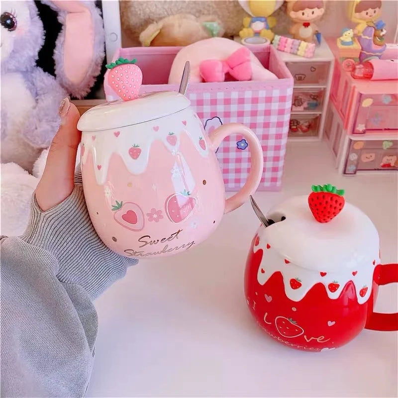 Strawberry Dessert Mugs