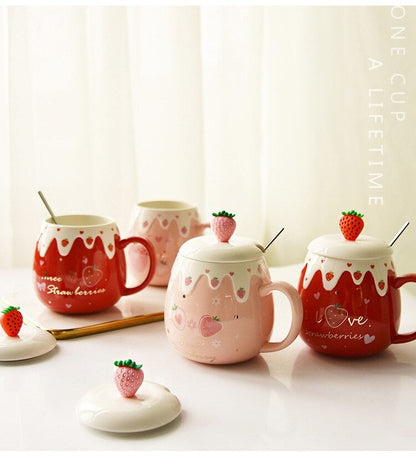 Strawberry Dessert Mugs