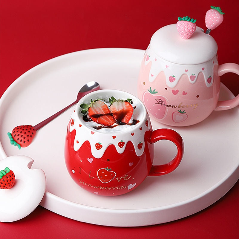 Strawberry Dessert Mugs