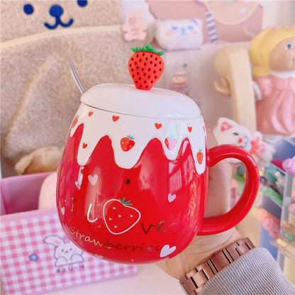 Strawberry Dessert Mugs