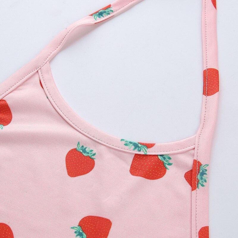 Strawberry Halter Top