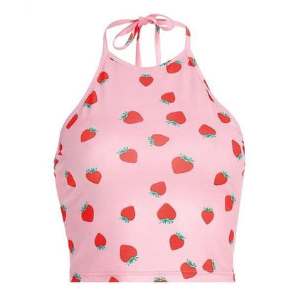 Strawberry Halter Top