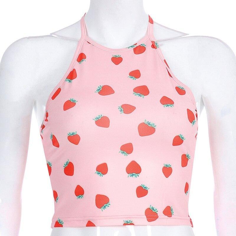 Strawberry Halter Top