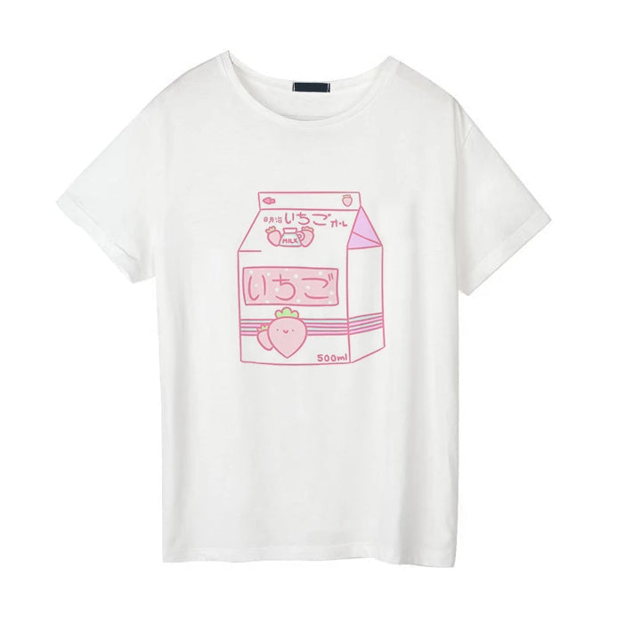 Strawberry Milk Graphic Tee