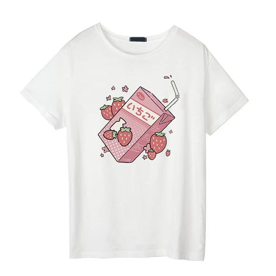 Strawberry Milk Graphic Tee