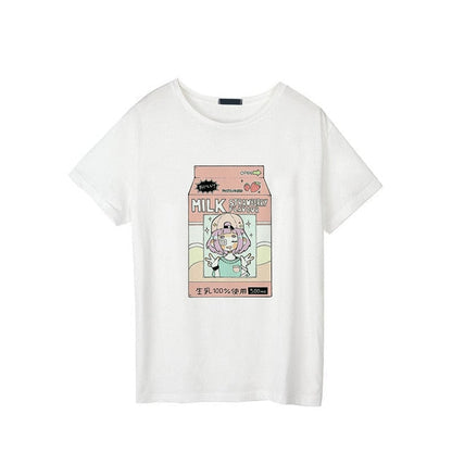 Strawberry Milk Graphic Tee