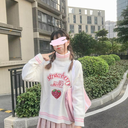 Strawberry Milk Knit Sweater