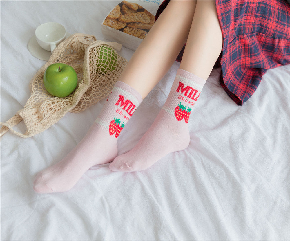 Strawberry Milk Socks