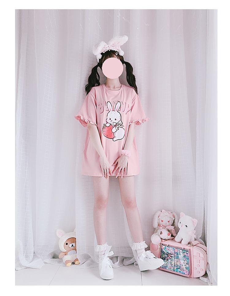 Strawbunny Oversized Tee