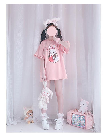 Strawbunny Oversized Tee