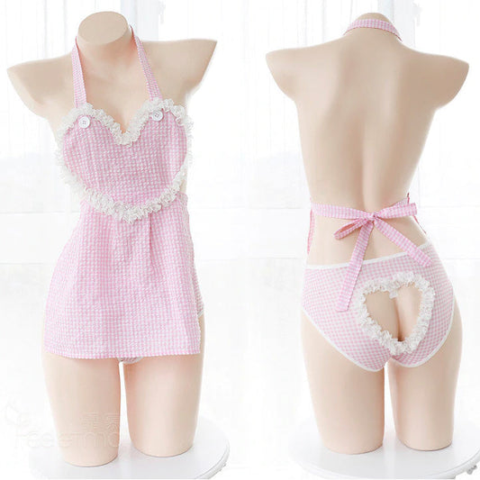 Sweet Peekaboo Apron Dress