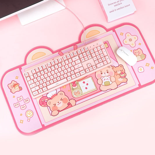 Teddy Bear Bakery Gaming Mousepad