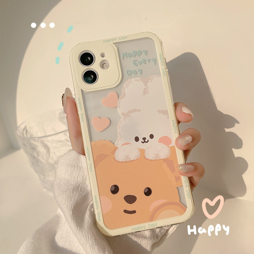 Teddy & Bunny Friends iPhone Case