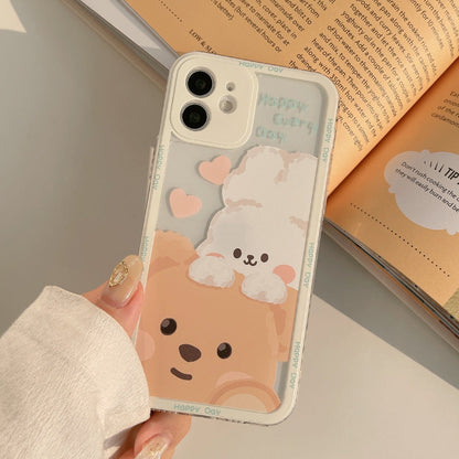 Teddy & Bunny Friends iPhone Case