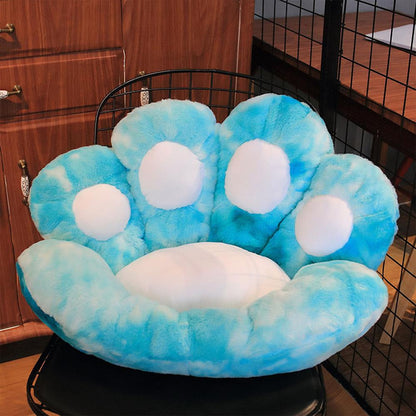 Tie-Dye Paw Gamer Chair Cushion