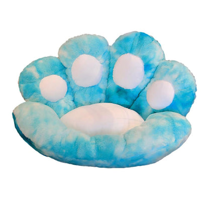 Tie-Dye Paw Gamer Chair Cushion