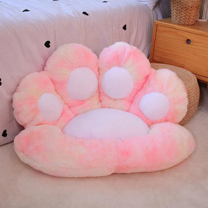 Tie-Dye Paw Gamer Chair Cushion