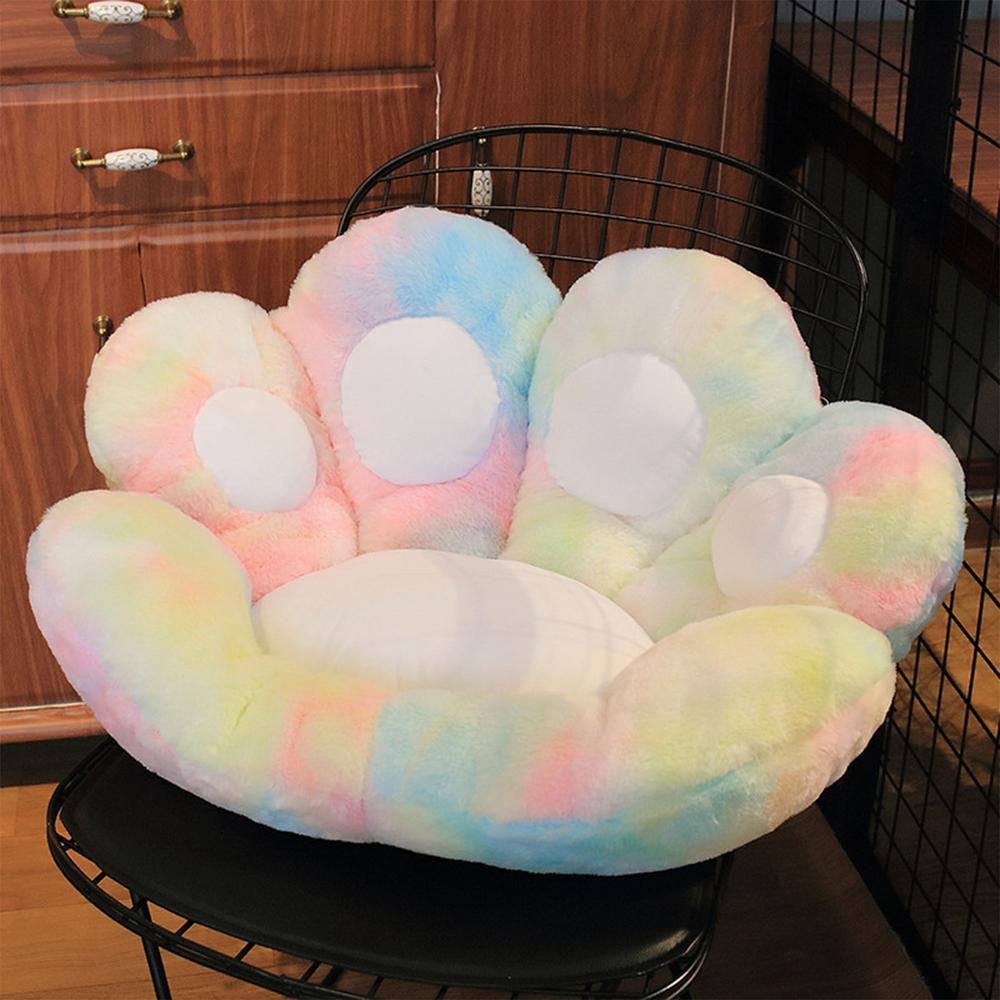 Tie-Dye Paw Gamer Chair Cushion