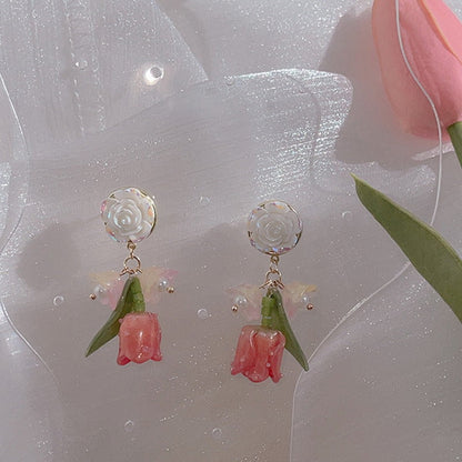 Tulip Drop Earrings