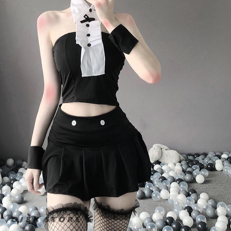 Tuxedo Maid Lingerie Set