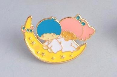 Twin Star Enamel Pin