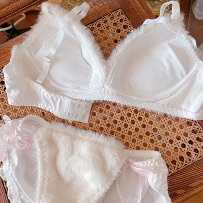 Valentine Fuzzy Bear Lingerie Set